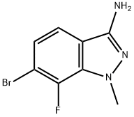 6-Bromo-7-fluoro-1-methyl-1H-indazol-3-amine 结构式
